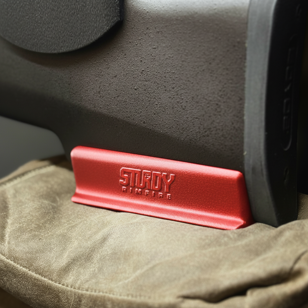 CZ 457 Pro Varmint bag rider in custom red color variant