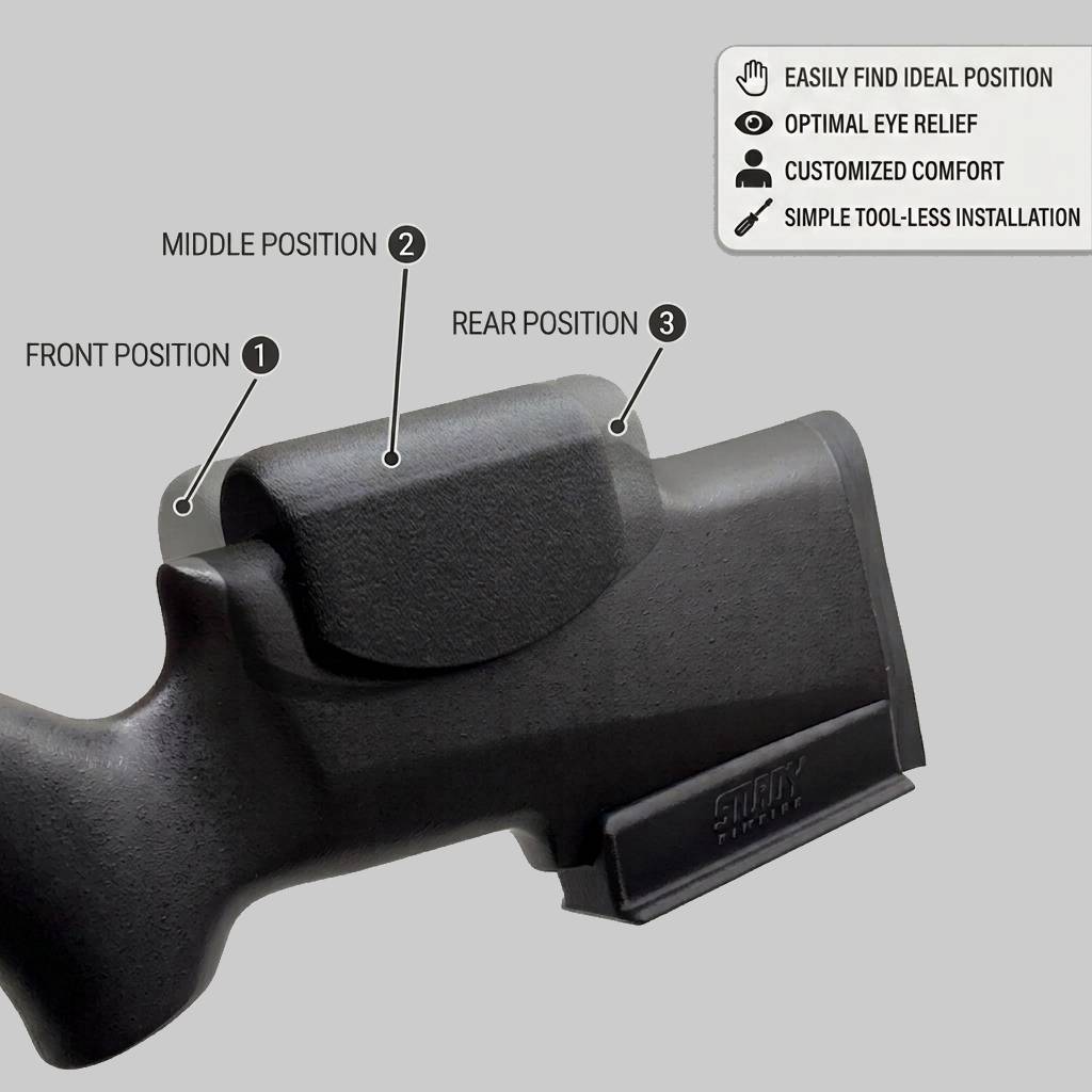 Cheek Riser for CZ 457 Pro-Varmint – No Drilling Required
